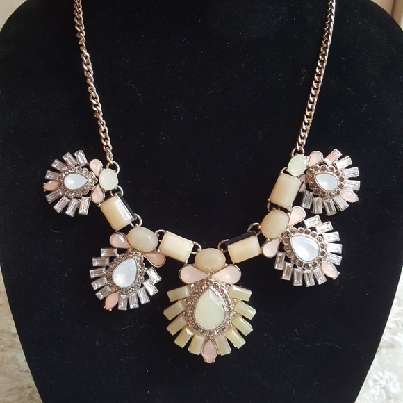 Fabulous Ivory and Pale Pink Chico's Necklace - Picture 1 of 6